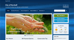 Desktop Screenshot of cityofmarshallar.com