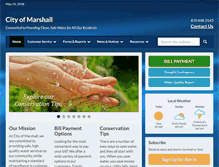 Tablet Screenshot of cityofmarshallar.com